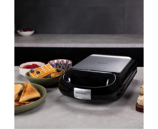 Cecotec Sandwich Maker Rock'nToast Family 3in1 1500 W Number of plates 3 Black Sendviču - Karstmaižu tosteri
