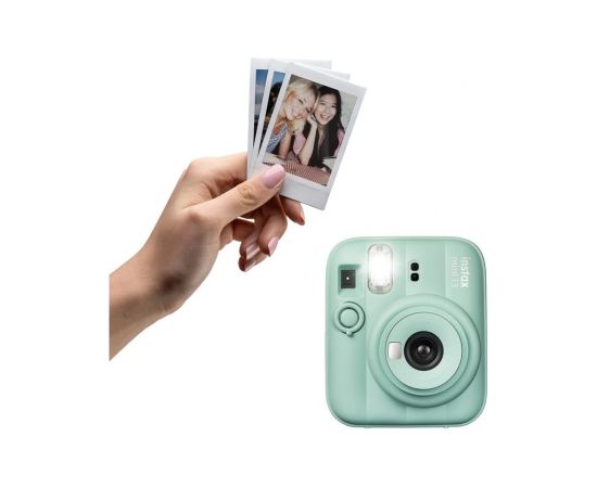 Fujifilm Instant Camera Instax mini 13 + Instax Mini Glossy (10pl) Green 0.3m - ∞ 800 Moment Foto Kameras