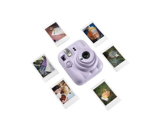 Fujifilm Instant Camera Instax mini 13 + Instax Mini Glossy (10pl) Purple 0.3m - ∞ 800 Moment Foto Kameras