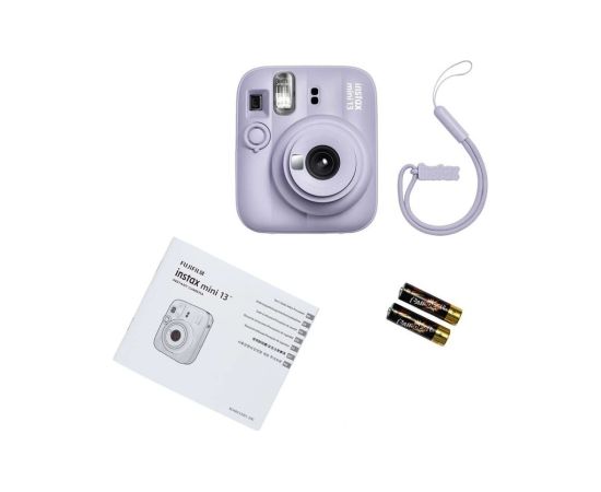 Fujifilm Instant Camera Instax mini 13 + Instax Mini Glossy (10pl) Purple 0.3m - ∞ 800 Moment Foto Kameras