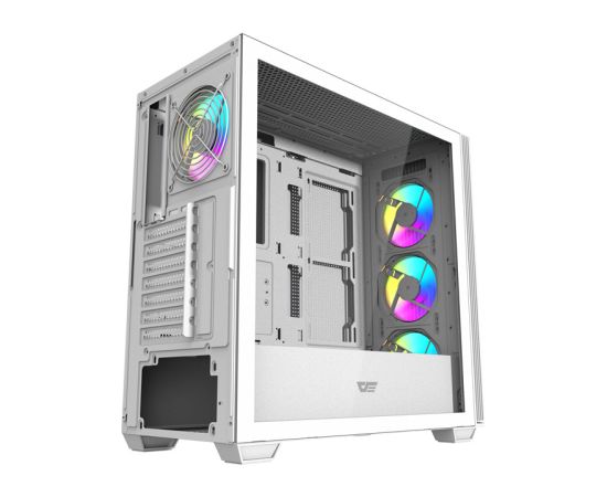 Darkflash DS900WS computer case (White) + 4 ARGB fans Datoru korpusi