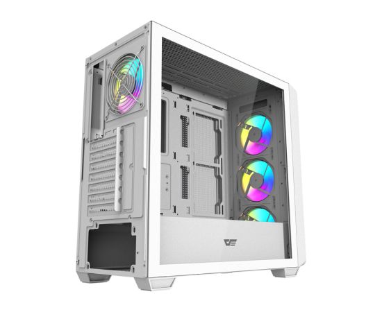 Darkflash DS900WD ATX computer case (White) + 4 fans Datoru korpusi