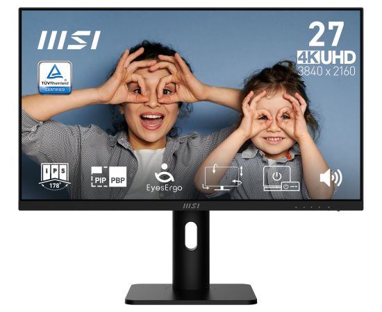 Monitors MSI PRO MP273UP E6 68,6 cm (27") 3840 x 2160 px 4K Ultra HD Monitori