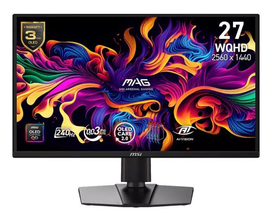 Monitors MSI MAG 272QP QD-OLED X24 Monitori