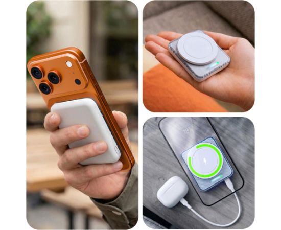 Powerbank 3MK  PowerMag Handy 22.5W MagSafe 5,000mAh White Jaunumi - Datori