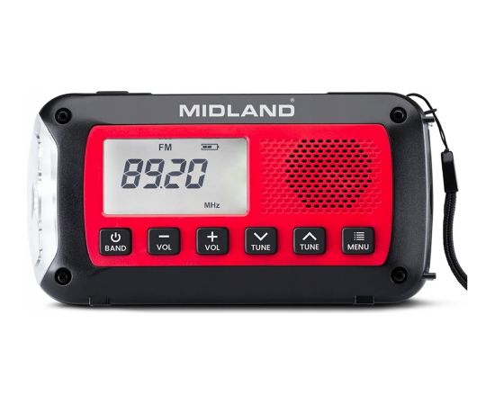 Emergency Radio uztvērējs  A-LAN Radio Midland ER100 ar lādējamu akumulatoru 2600mAh Новинки Компьютерная техника