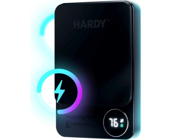 Powerbank 3mk HARDY MagSynergy Ni+ 5,000mAh 22.5W USB 1C1L-Black Jaunumi - Datori