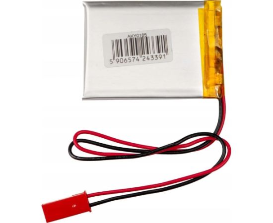 Akumulators Li-Po LP503040 Akyga AKY0185 3.7V / 550mAh PCM JST 2-Pin 150mm Jaunumi - Datori