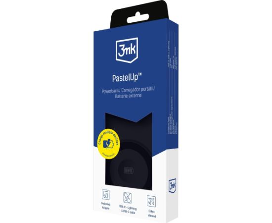 Powerbank 3MK PastelUp 10000mAh black Jaunumi - Datori