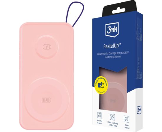 Powerbank 3MK PASTELUP 10000MAH 22,5W PINK Jaunumi - Datori