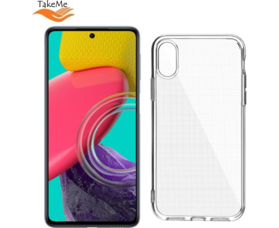 TakeMe Perfect Clear 2mm Caurspīdīgs aizmugures maks priekš Samsung Galaxy M53 5G (M536B) Neoriģinālie Maciņi