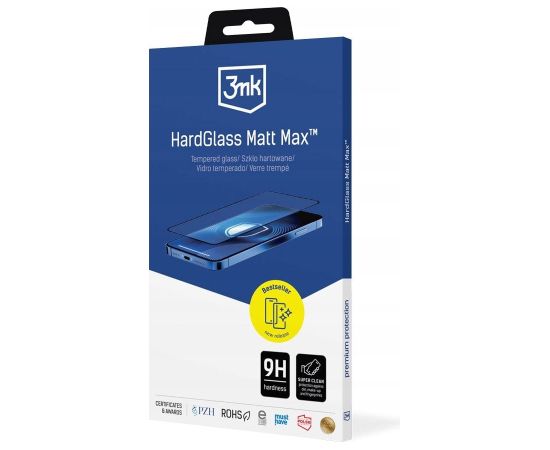 3mk HardGlass Matt Max do Apple iPhone 17 Pro Ekrānu aizsardzība