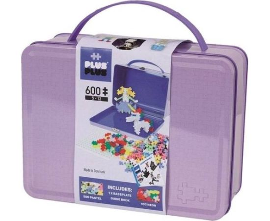 Plus Plus Mini Pastel Blocks Suitcase 600 pcs. Konstruktori 