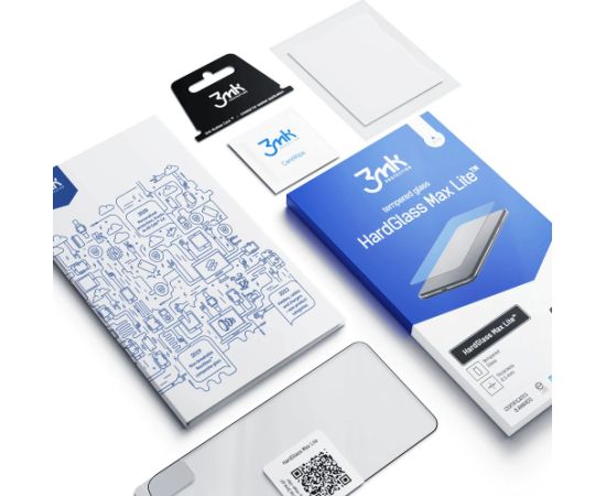 Samsung Galaxy A57 - 3mk HardGlass Max Lite Black (5903108780490) Ekrānu aizsardzība