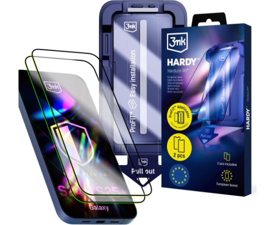 3mk Hardy Hardura 9H - Samsung Galaxy S24+/S25+ (5903108670586) Ekrānu aizsardzība