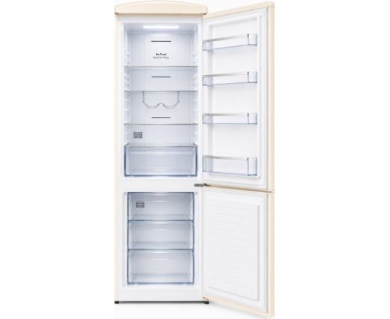 Ravanson LKK-315RM Retro Fridge 597 mm x 707 mm x 1943 mm | 315 l | Total No Frost | Energy Class E | Cream Jaunumi Sadz. tehnika