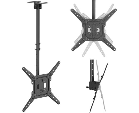 Maclean Ceiling Mount for TV, max. load 35 kg, 23–55", max. VESA 400x400, MC-174 TV un monitoru stiprinājumi, kronšteini