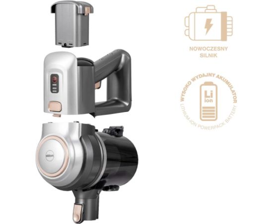ELDOM CORDLESS VACUUM CLEANER OB210 SILVER Putekļu sūcēji