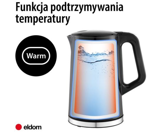 ELDOM CORDLESS KETTLE WITH TEMPERATURE CONTROL C540 JETTY Чайники (электрические)