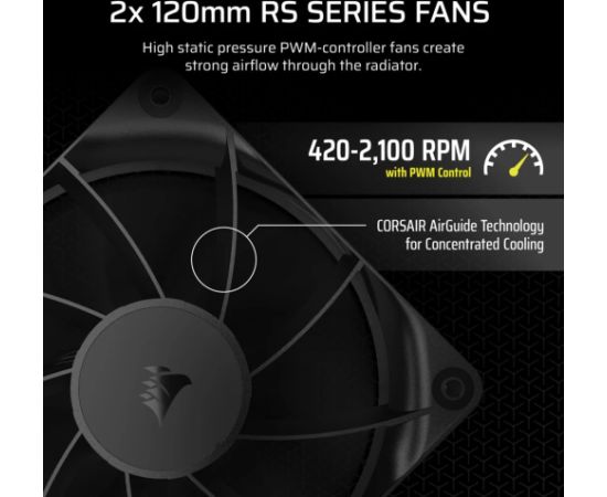 Corsair Nautilus 240 RS Motherboard All-in-one liquid cooler Black Охлаждение процессора