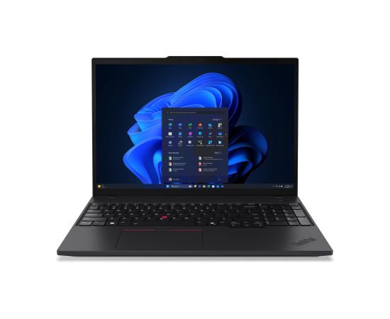 Lenovo ThinkPad T16 Gen 4 Core™ Ultra 7 255U 512GB SSD 32GB 16" WUXGA (1920x1200) IPS WIN11 Pro IR Webcam BLACK Backlit Keyboard FP Reader,1YW / 21QE001WUS Portatīvie datori