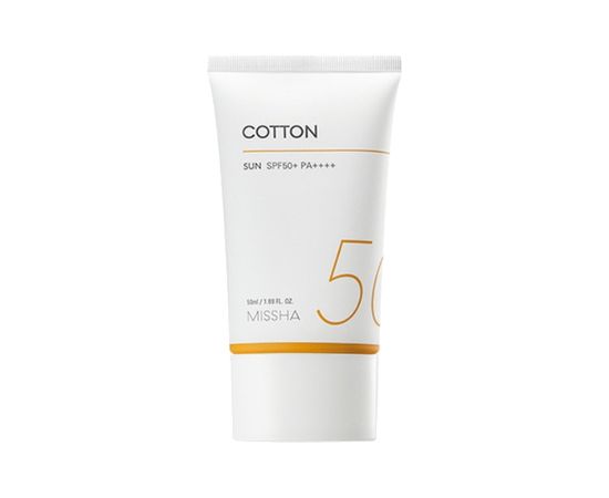 Missha All Around Safe Block Cotton Sun Cream SPF 50+ - Sunscreen cream 50ml Ķermeņa kosmētika