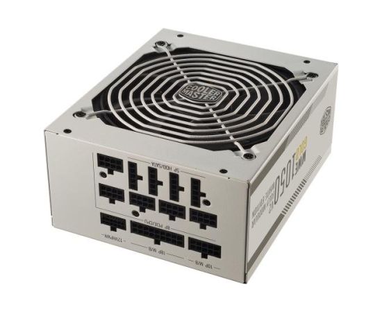 Cooler Master MPE-A501-AFCAG-3GEU MWE Gold 1050 V2 Barošanas bloks 1050W Balts Datoru barošanas bloki
