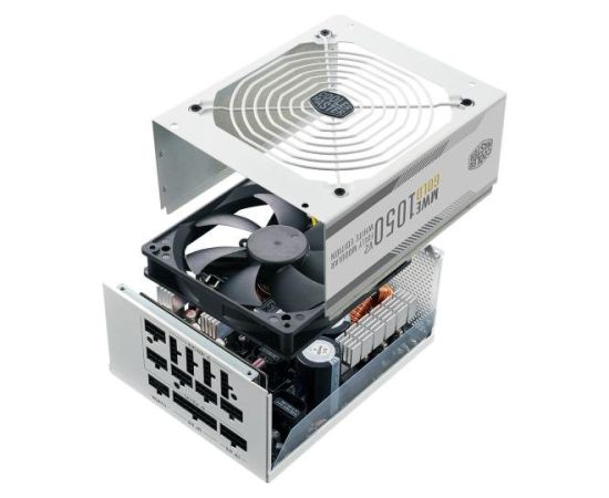 Cooler Master MPE-A501-AFCAG-3GEU MWE Gold 1050 V2 Barošanas bloks 1050W Balts Datoru barošanas bloki
