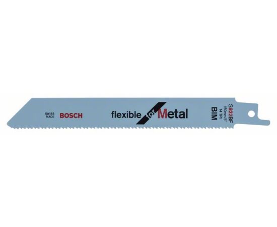 Bosch reciprocating saw blade S 922 BF Flexible for Metal, 100 pieces (length 150mm) Лезвие лобзика