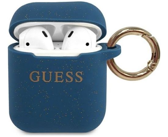 GUACCSILGLBL Guess Silicone Case for Airpods 12 Blue Чехлы - альтернативные