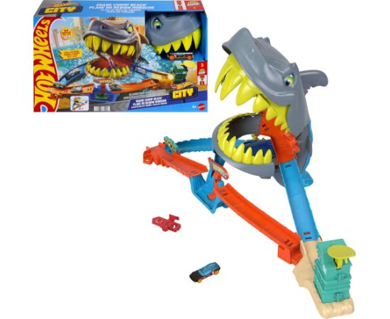 Hot Wheels - City Shark Chomp Beach (JHL96) (194735335015) Mašīnas un piederumi