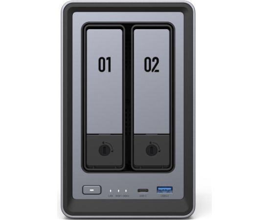 UGREEN NASync DXP2800 2-Bay NAS 0/2 SATA  0/2 M.2 SSD  1x 2.5GbE  8GB RAM Jaunumi - Datori