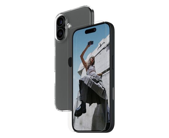 PANZERGLASS MOBILE SCREEN PROTECTOR 2IN1/IPHONE 16 CLEAR Ekrānu aizsardzība