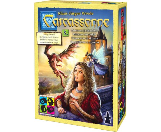 Brain Games Carcassonne Expansion 3: The Princess & The Dragon Galda spēles