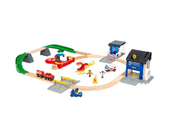 BRIO - Rescue Team Train Set - (36025) Машины и аксессуары
