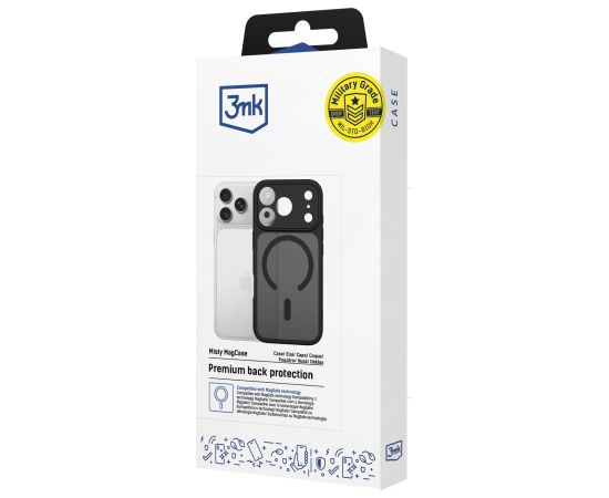 3mk Misty MagCase Black Apple iPhone 16E/ iPhone 17E  (5903108759519) Neoriģinālie Maciņi