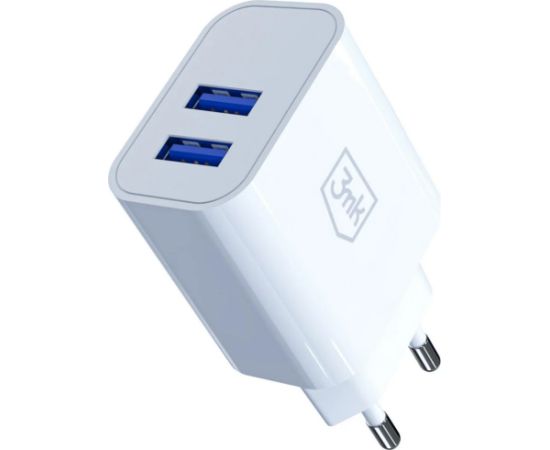 3mk FlowPower 10W 2.4A 2A White (5903108750806) Зарядные устройства