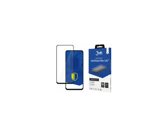 Xiaomi Redmi 12 - 3mk HardGlass Max Lite Black Ekrānu aizsardzība