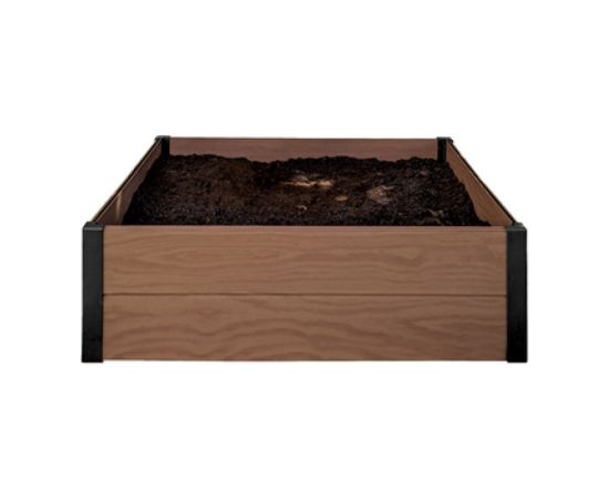 Keter Apmalīte kvadrāta puķu dobei Maple Square 106x106x32cm brūna 29209665 Dārza krēsli