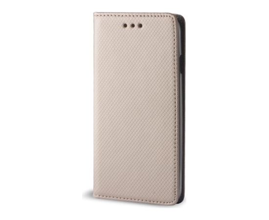 Smart Magnet case for Samsung Galaxy A12 / M12 gold Neoriģinālie Maciņi