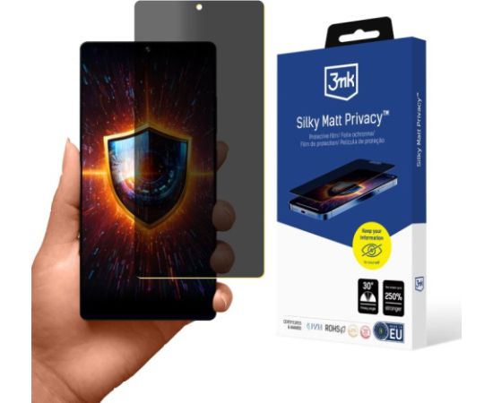 Samsung Galaxy S25 Ultra - 3mk Silky Matt Privacy Ekrānu aizsardzība
