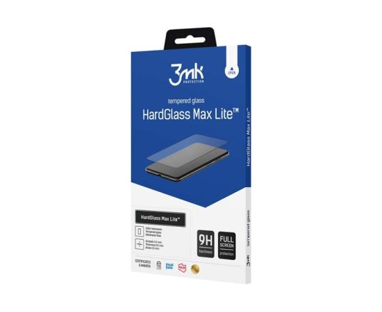 Honor 200 Lite - 3mk HardGlass Max Lite Black Ekrānu aizsardzība