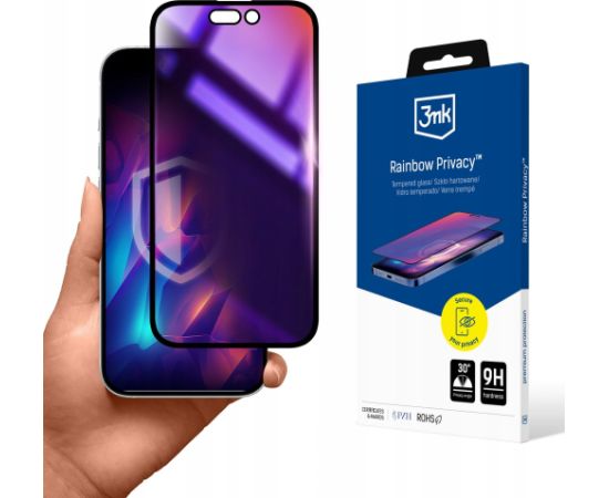 Apple iPhone 15 - 3mk Rainbow Privacy Защитная пленка для экрана