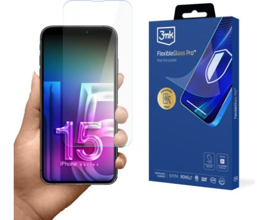 Apple iPhone 15 - 3mk FlexibleGlass Pro Защитная пленка для экрана