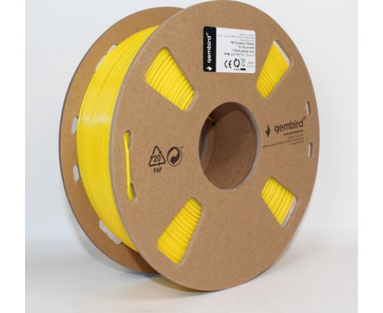 Gembird 3D printing filament PETG 1 75mm 1kg Yellow 3D Printeri un lāzergravētāji