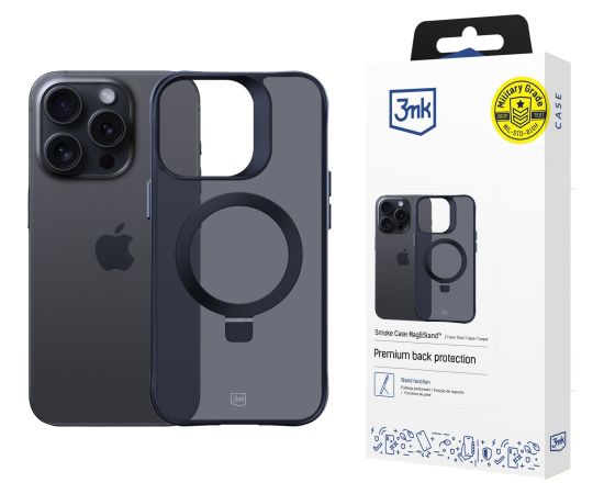 Apple iPhone 15 pro - 3mk Smoke Case Mag&Stand Чехлы - альтернативные