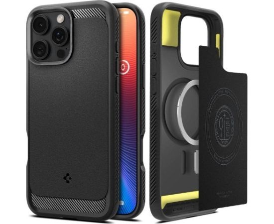 Spigen Rugged Armor iPhone 16 Pro black/black matte ACS08115 Чехлы - альтернативные