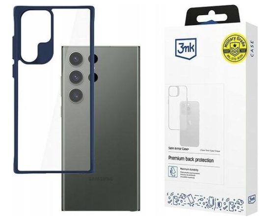 Samsung Galaxy S24 Ultra - 3mk Satin Armor Case+ Blue Чехлы - альтернативные