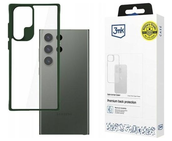 Samsung Galaxy S24 Ultra - 3mk Satin Armor Case+ Green Чехлы - альтернативные