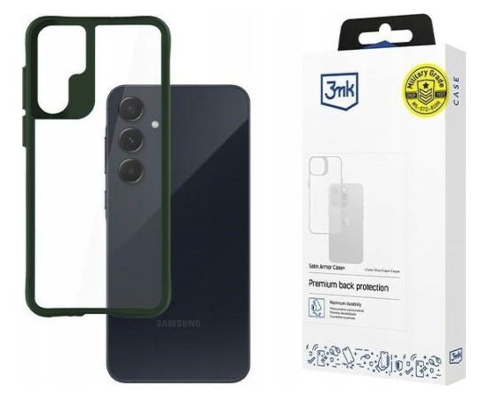 Samsung Galaxy A55 5G - 3mk Satin Armor Case+ Green Чехлы - альтернативные